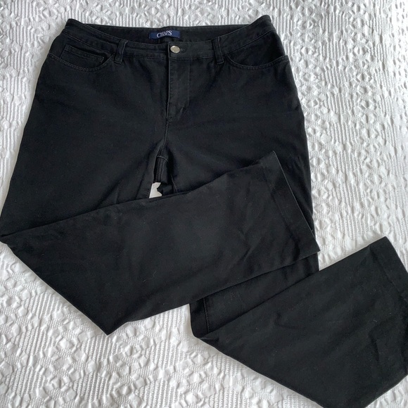 Chaps by Ralph Lauren-size8-boot cut black jeans - Picture 4 of 8